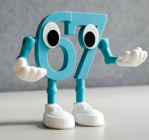 67 STEAL A BRAINROT- Functional Pen/Glasses Holder