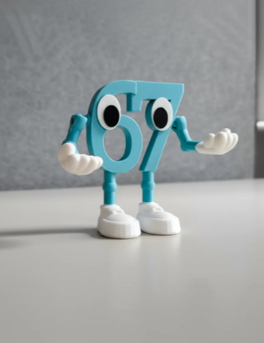 67 STEAL A BRAINROT- Functional Pen/Glasses Holder